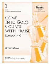 Come into God's Courts with Praise Handbell sheet music cover